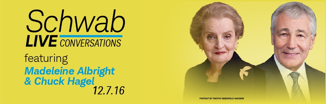 Madeleine Albright and Chuck Hagel