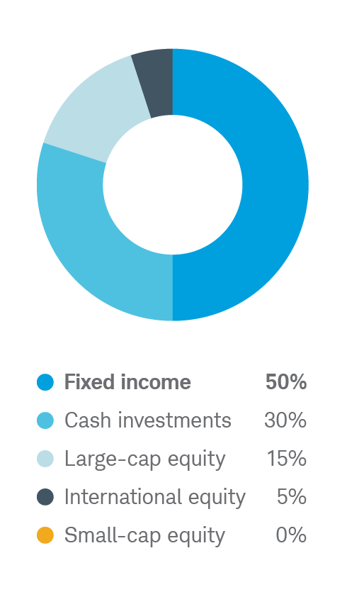 Conservative allocation chart