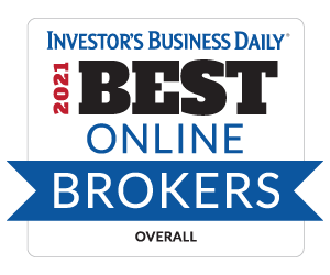 Investor's Business Daily 2021 Best Online Brokers Overall Award