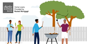 People at a bar-b-que