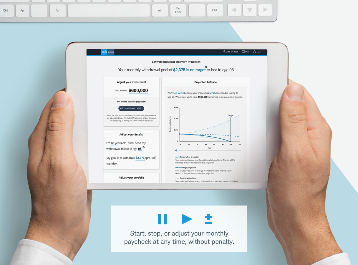 Hands holding a tablet