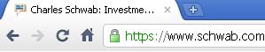 Google Chrome secure lock