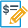 Pencil and paper icon