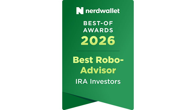NerdWallet award badge: Best Robo-Advisor 2026