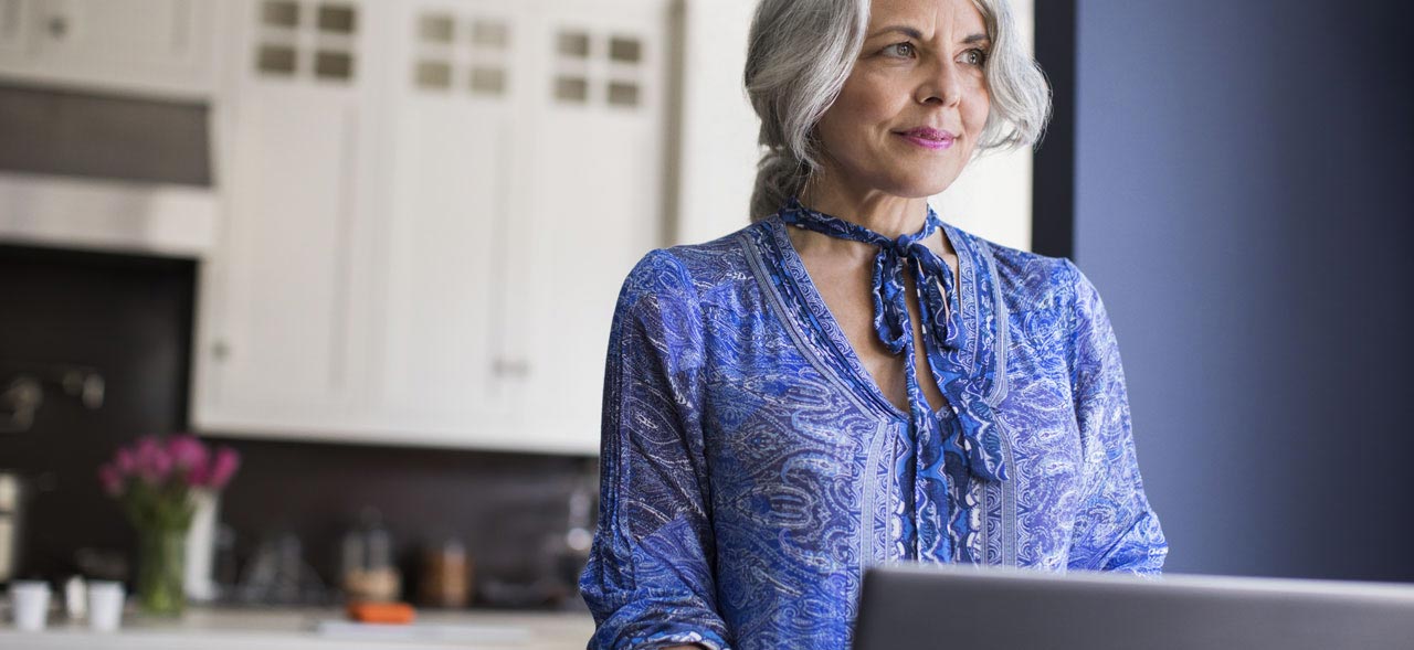 Woman with laptop