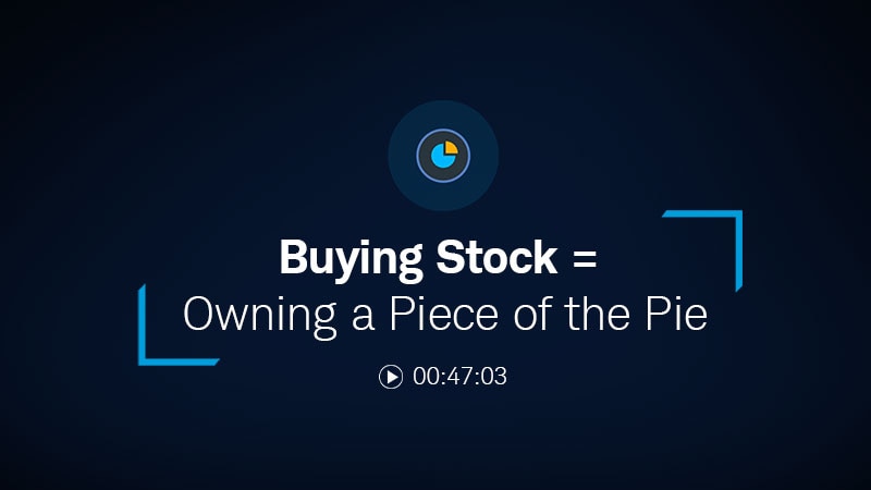 Buying Stock = Owning a Piece of the Pie 00:47:03