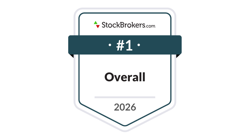 StockBrokers.com award badge: #1 Overall Broker, 2026