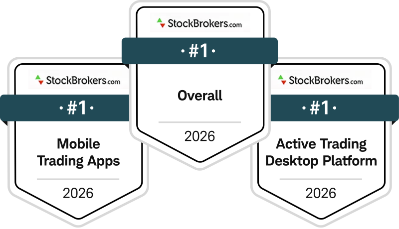 StockBrokers.com #1 Mobile Trading Apps for 2026, #1 Overall for 2026, and #1 Active Trading Desktop Platform for 2026
