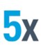 5x icon