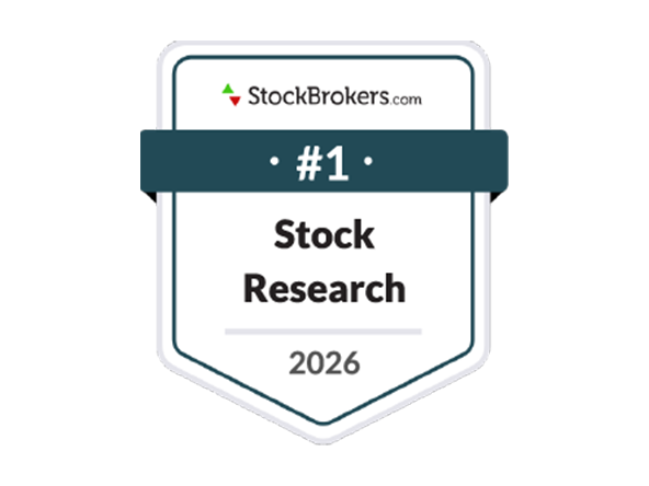 StockBrokers.com #1 Stock Research 2026 award