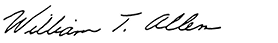 William Allen Signature