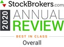 2020 Stockbrokers.com Annual Review Best in Class Overall award